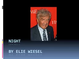 Night by  Elie  Wiesel Hasidic Jews