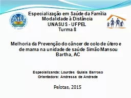 PPT-Especialização em Saúde da