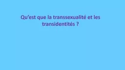 PPT-Comprendre les transidentités