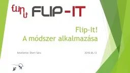 PPT-Flip-It! A módszer alkalmazása