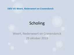 Scholing  Weert, Nederweert en Cranendonck