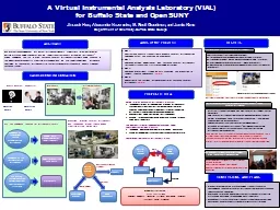 A Virtual Instrumental Analysis Laboratory (VIAL)