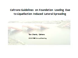 Caltrans Guidelines on Foundation