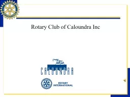 Rotary Club of  Caloundra