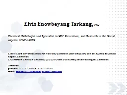 PPT-Elvis Enowbeyang Tarkang