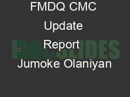 FMDQ CMC Update Report  Jumoke Olaniyan