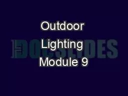 Outdoor Lighting Module 9