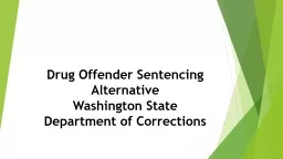 Drug Offender Sentencing