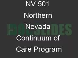 NV 501 Northern Nevada Continuum of Care Program