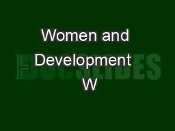 PPT-Women and Development W