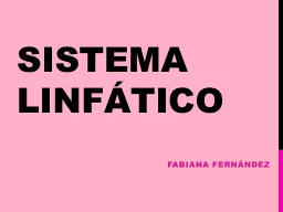 PPT-Sistema Linfático Fabiana Fernández