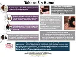 Pero, ¿acaso los muchachos consumen tabaco sin humo?