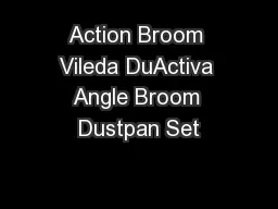 Action Broom Vileda DuActiva Angle Broom Dustpan Set