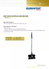 ESD SAFE DUSTPAN AND BROOM    ESD safe dustpan  mm hig