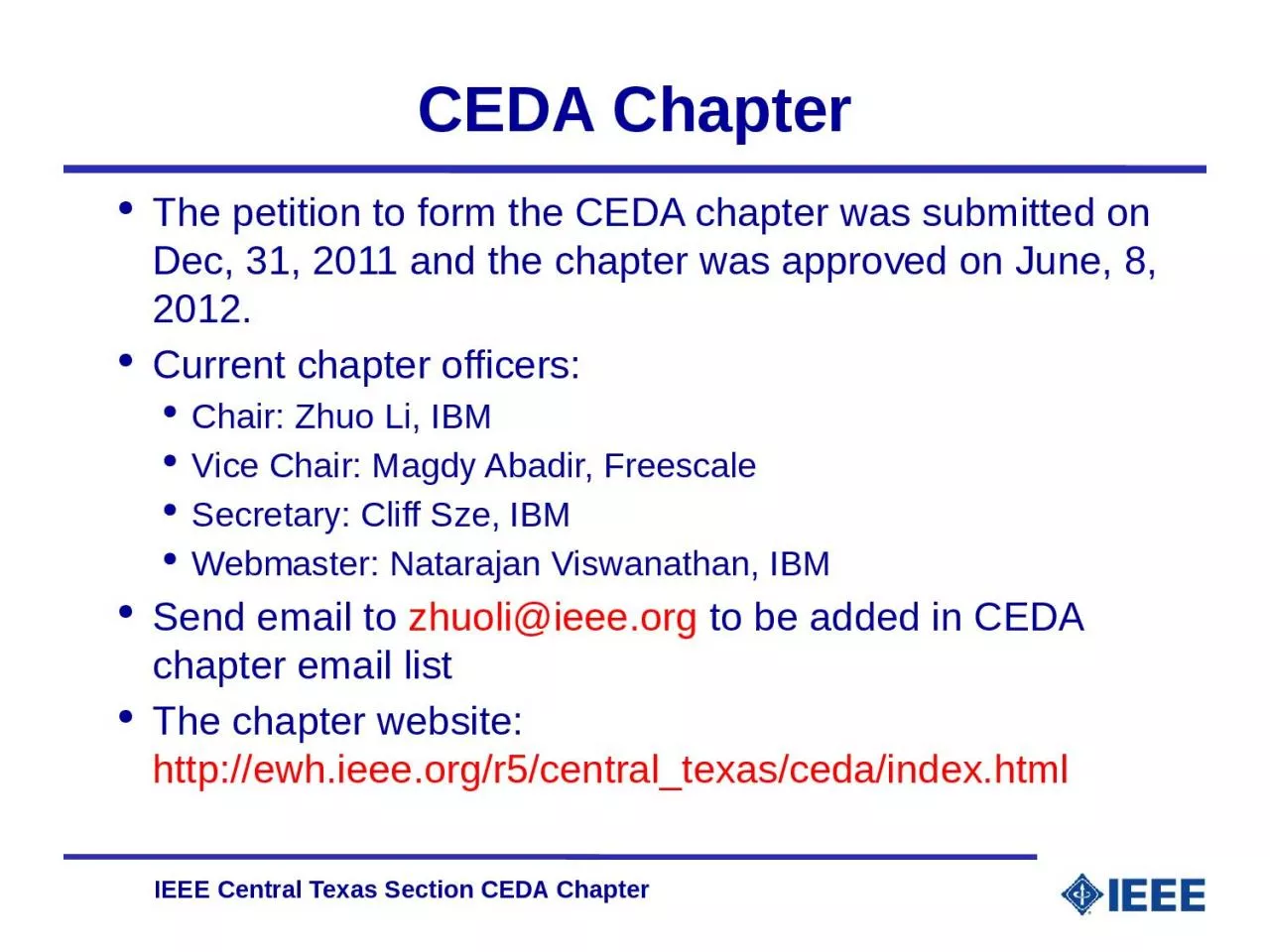 PPT-CEDA Chapter