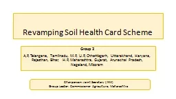 Revamping Soil Health Card Scheme