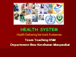 HEALTH SYSTEM Team Teaching HSM