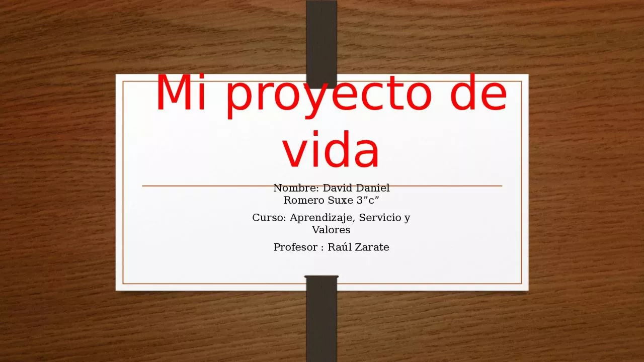 PPT-Mi proyecto de vida