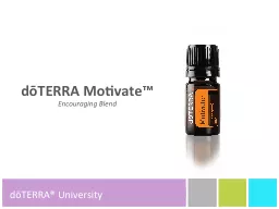 dōTERRA  Motivate ™ Encouraging Blend