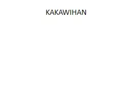 KAKAWIHAN