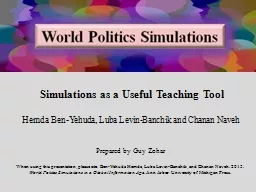 Simulations as a Useful