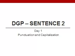 PPT-DGP – Sentence 2 Day 1