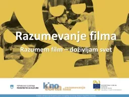 Razumevanje filma Razumem film – doživljam svet