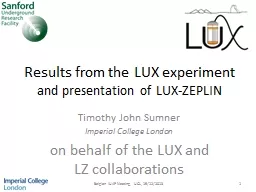 Results from the LUX experiment