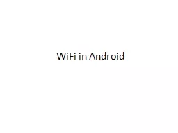 WiFi   in Android outline