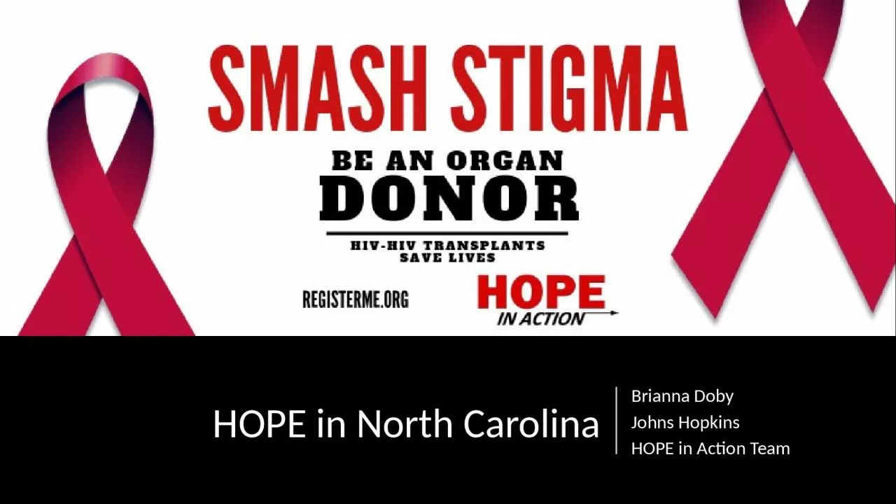 PPT-HOPE in North Carolina