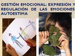 GESTIÓN EMOCIONAL: EXPRESIÓN Y REGULACIÓN DE LAS EMOCIONES. AUTOESTIMA