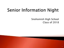 Senior Information Night