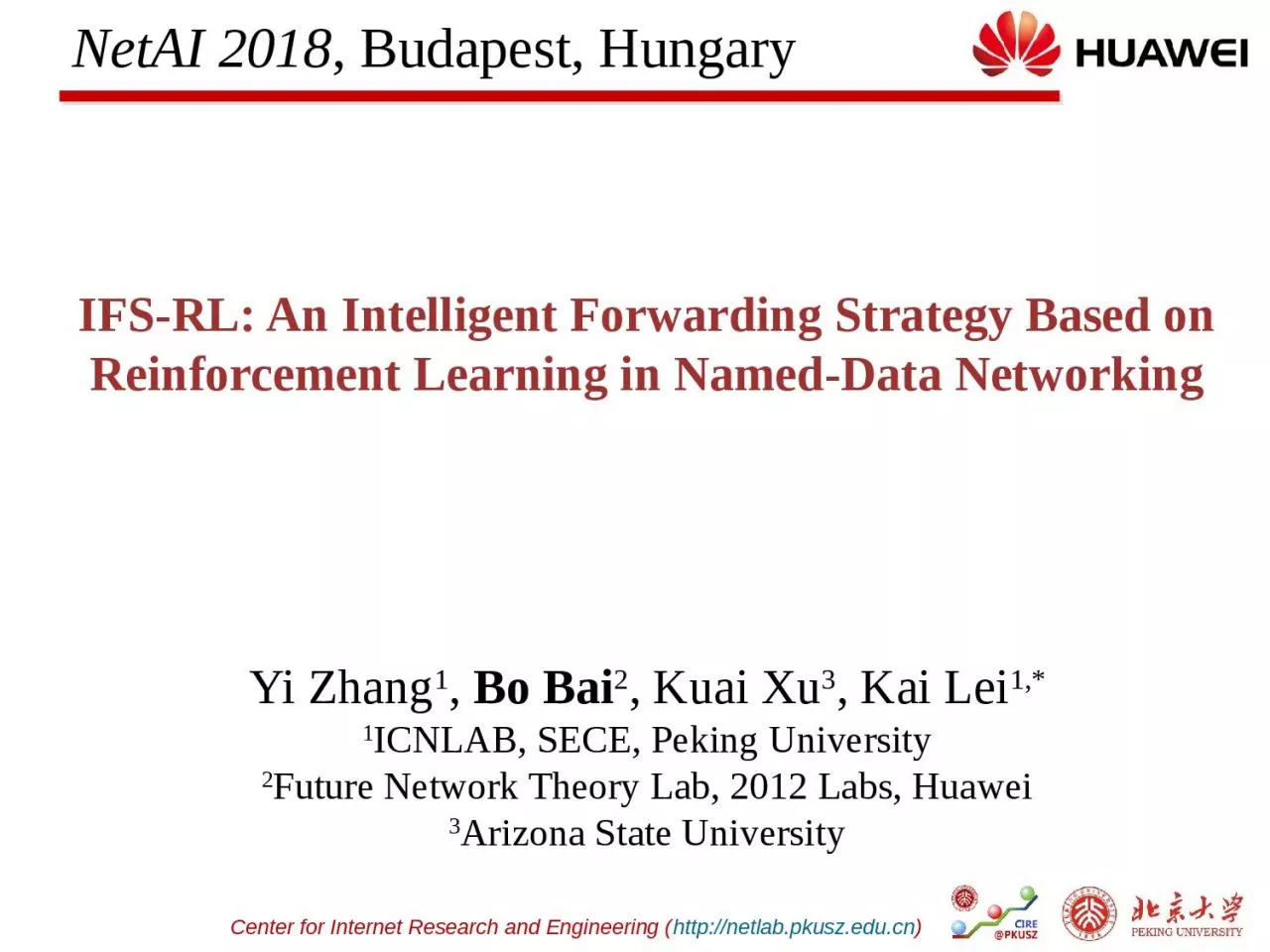 PPT-NetAI 2018, Budapest, Hungary