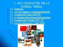 2.- ELS CONFLICTES DE LA