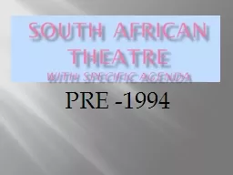 PPT-South african theatre