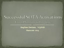 Successful SOTA Activations From Planning to Logging