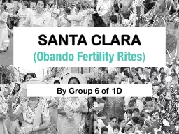 SANTA CLARA ( Obando  Fertility Rites