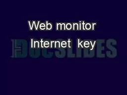 Web monitor Internet  key