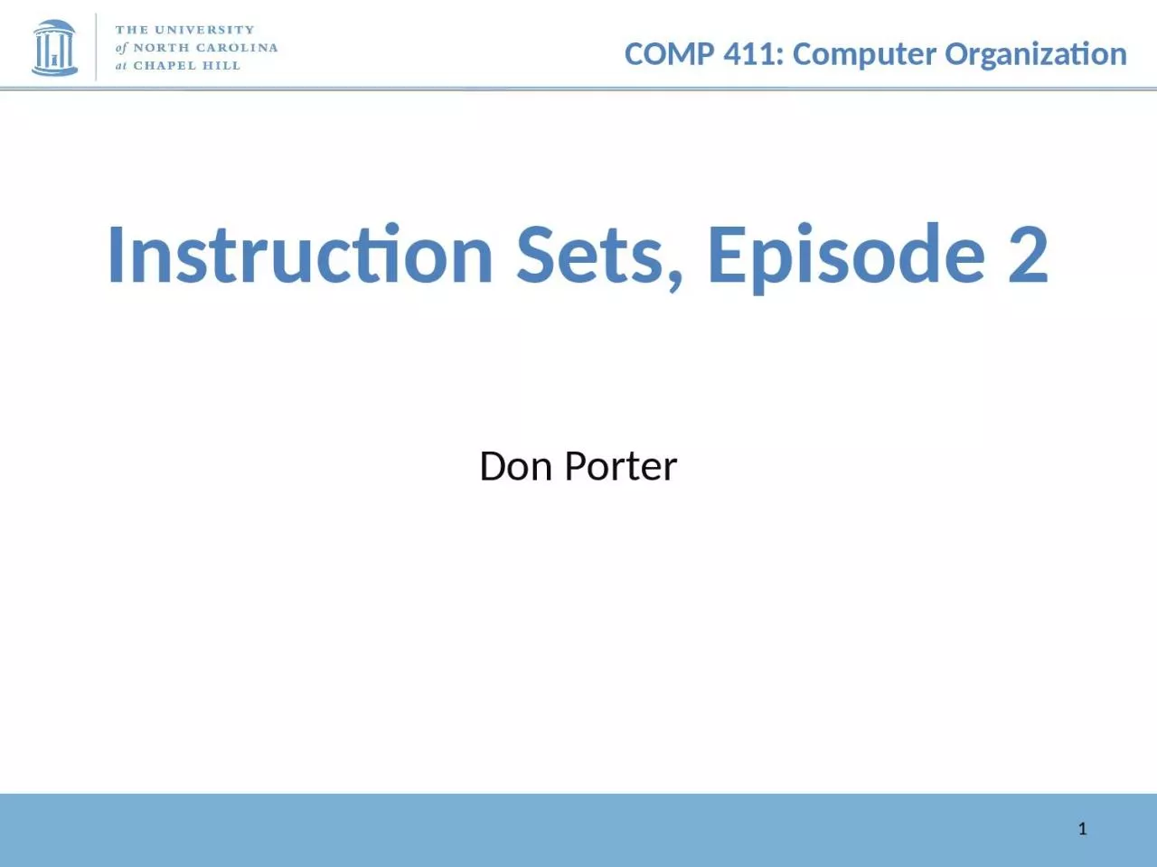 PPT-Instruction Sets, Episode 2