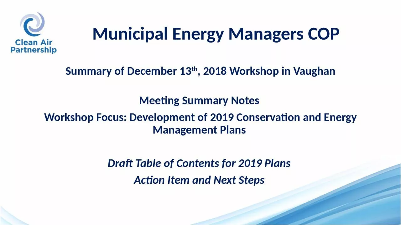 PPT-Municipal Energy Managers COP