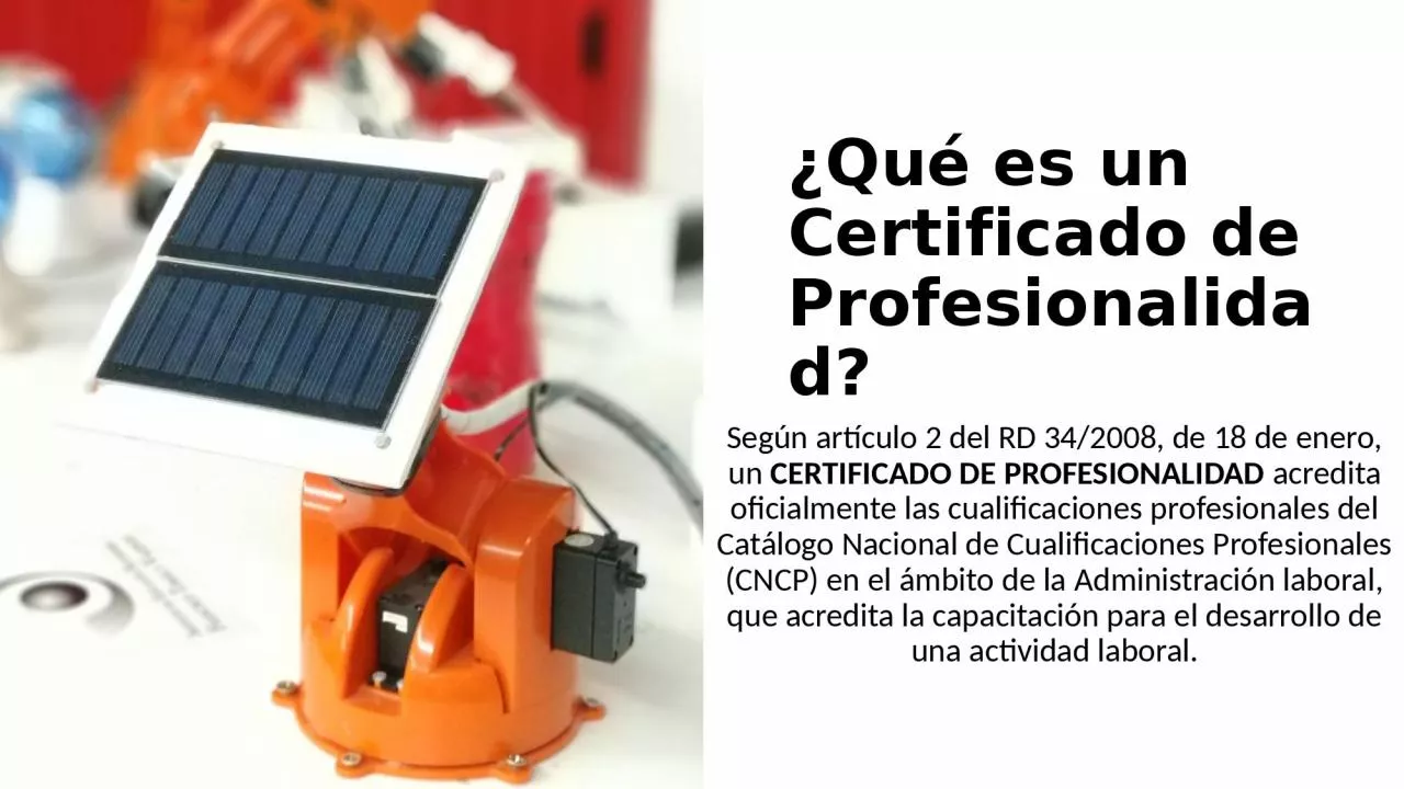 PPT-Qu es un Certificado de Profesionalidad?