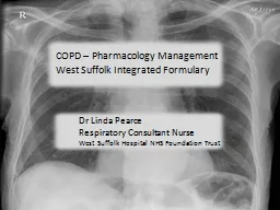 COPD – Pharmacology Management