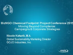 BizNGO Chemical Footprint Project Conference 2015