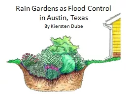 Rain Gardens as Flood Control