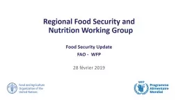 Regional Food Security and Nutrition Working Group