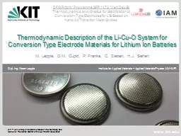 Thermodynamic Description of the Li-Cu-O System for Conversion Type Electrode Materials
