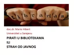 PIRATI U BIBLIOTEKAMA ILI