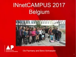 INnetCAMPUS  2017 Belgium