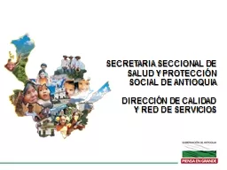 SECRETARIA SECCIONAL DE SALUD Y PROTECCIÓN SOCIAL DE ANTIOQUIA