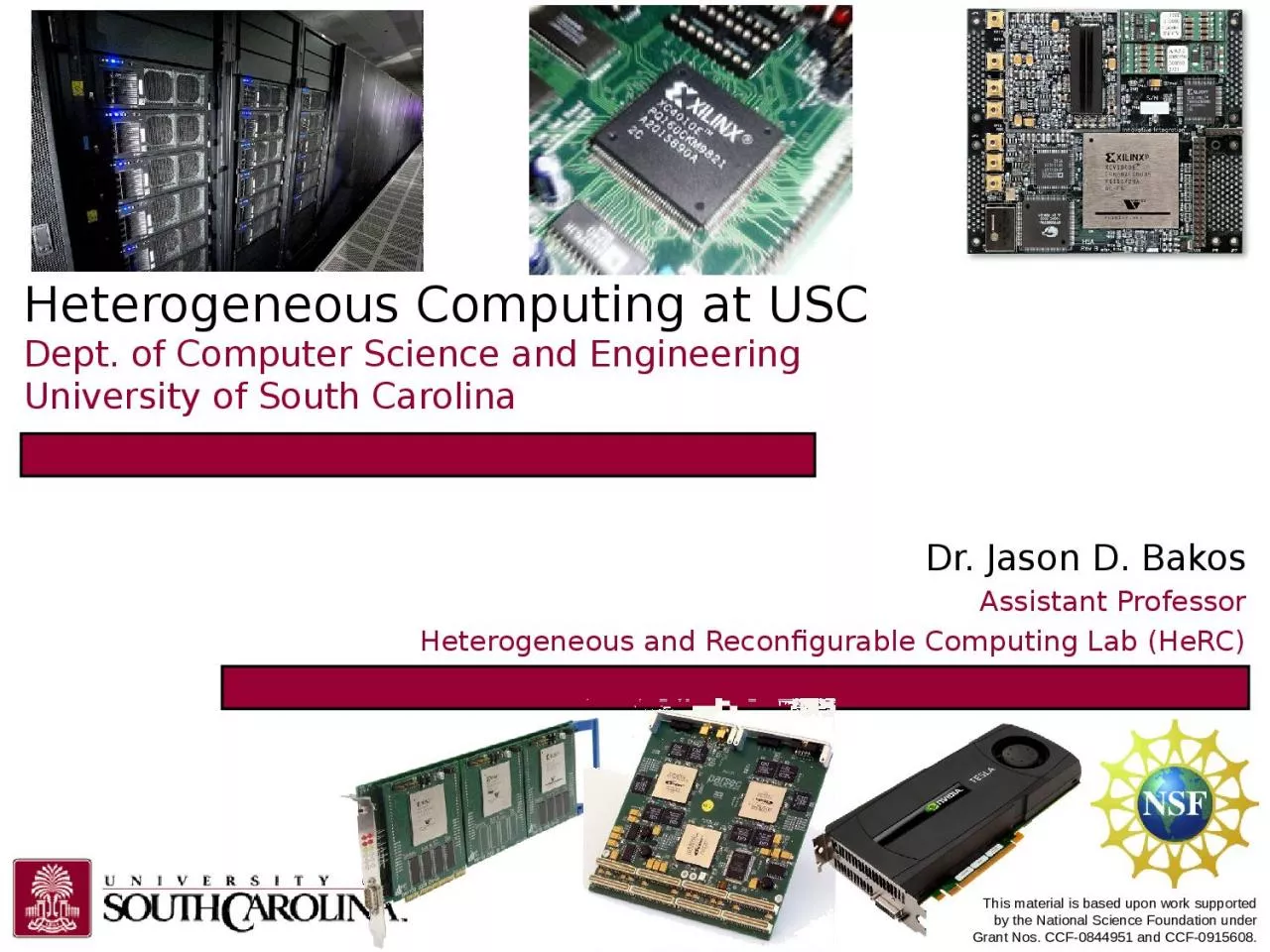 PPT-Heterogeneous Computing at USC Dept. of Computer Science and Engineering University of